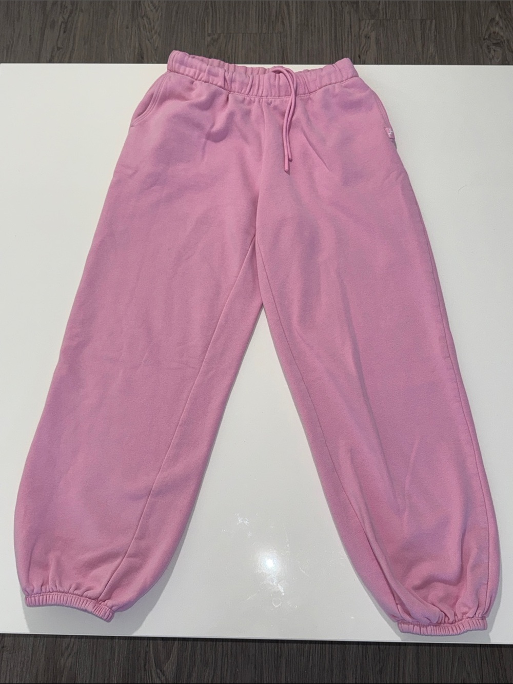JoyLab Kids Pink Drawstring Sweapants with Cuffed Ankles Size XS